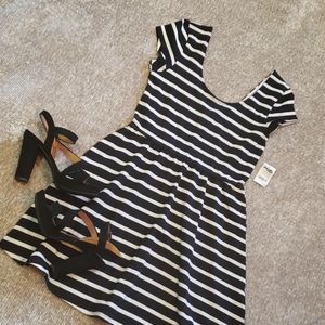 Striped Skater Dress